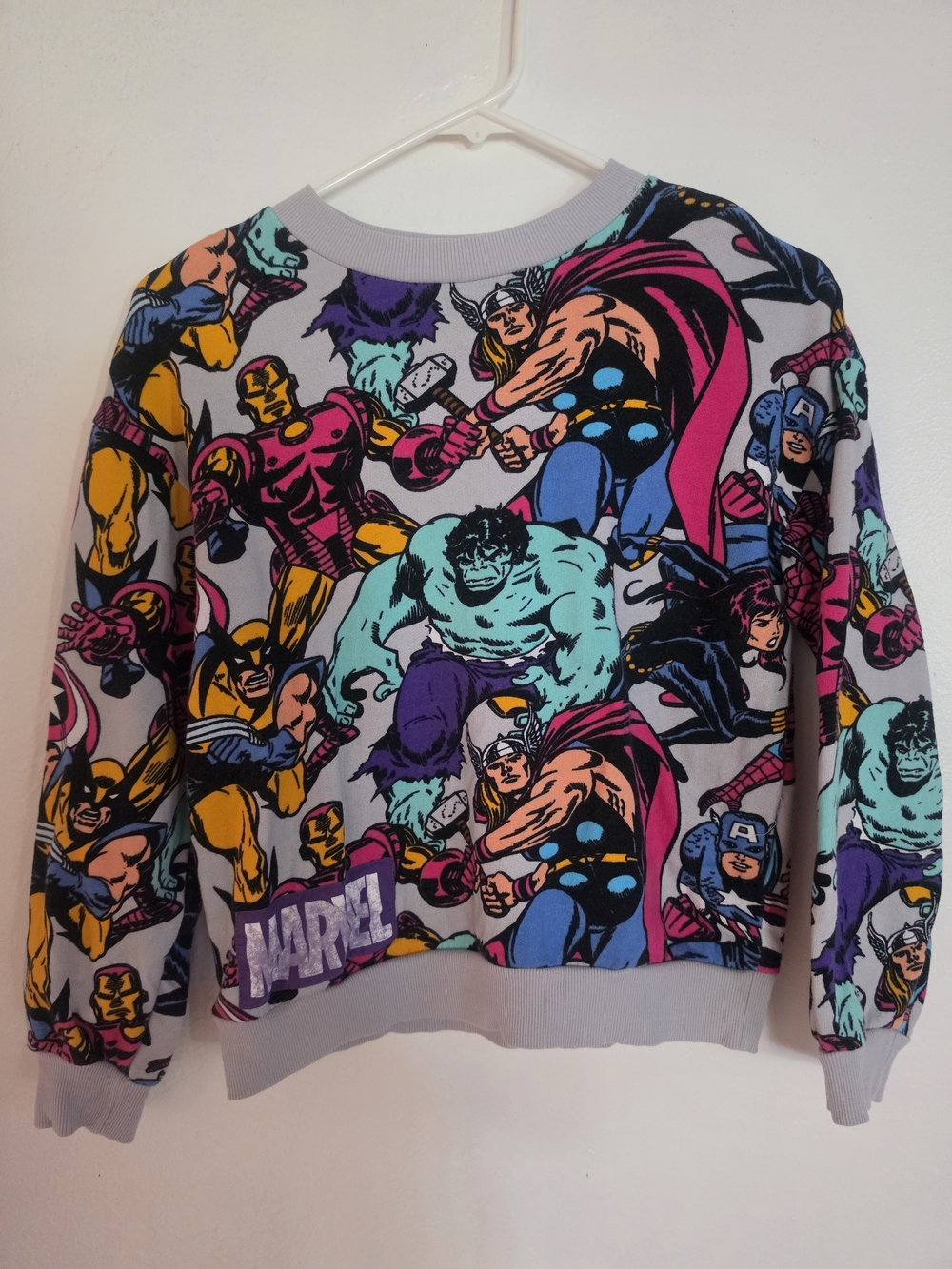 Marvel Kids Multicolor Comic Print Sweater
